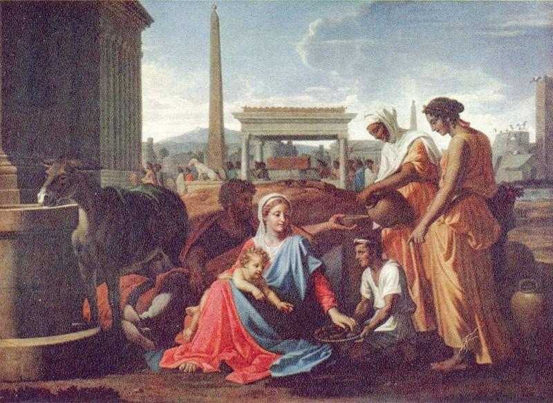 Nicolas Poussin Ruhe auf der Flucht nach Agypten